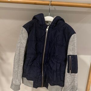 Tucker Navy and Gray Quilted Jacket